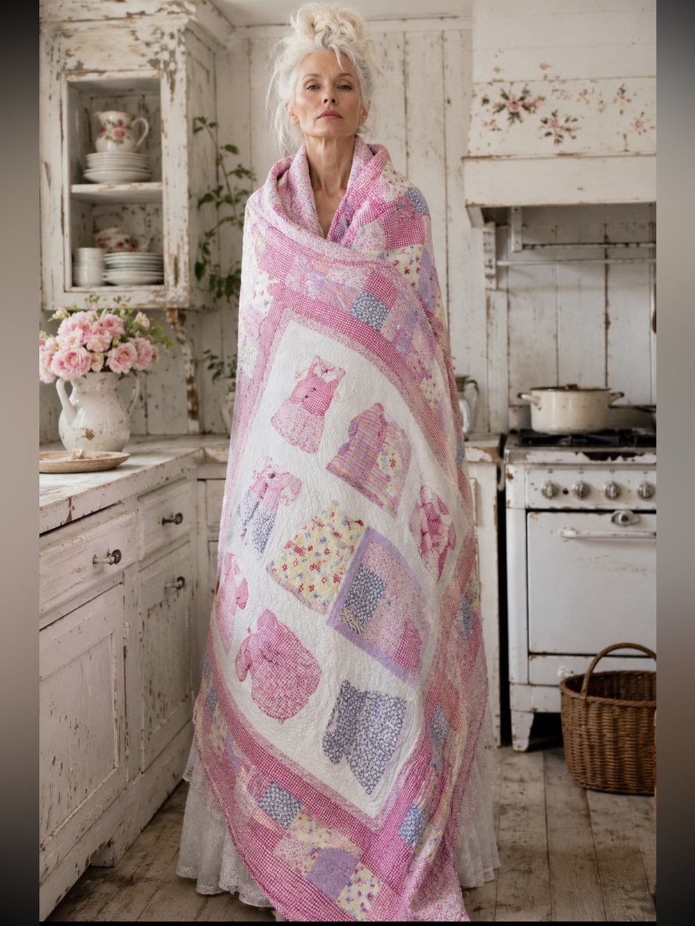 Beautiful vintage style all cotton quilt